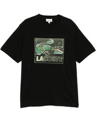 Lacoste - Graphic-Print Crew Neck T-Shirt - Lyst