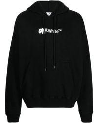 Off-White c/o Virgil Abloh - Black & White Spray Pullover Hoodie - Lyst