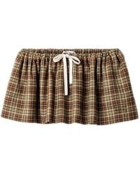 Miu Miu - Minirock Aus Schurwolle - Lyst