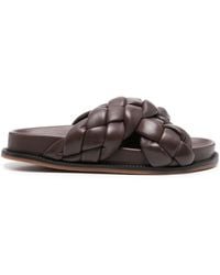 Fabiana Filippi - Braided Leather Slides - Lyst