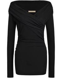 12 STOREEZ - Off-Shoulder Long-Sleeve Top - Lyst