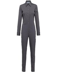 Prada - Slim-fit Long Sleeves Jumpsuit - Lyst