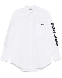 DKNY - Poplin Button-Down Shirt - Lyst