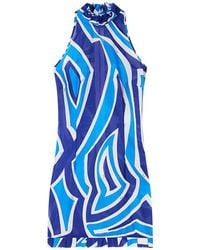 PUCCI - Robe Imprimée Labirinto À Volants - Lyst