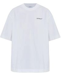 Off-White c/o Virgil Abloh - Half Arrow-Logo T-Shirt - Lyst