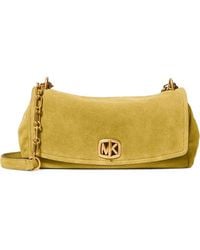 Michael Kors - Bryant Small Suede Convertible Shoulder Bag - Lyst