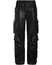 Dolce & Gabbana - Leren Broek - Lyst