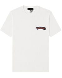 DSquared² - T-Shirt Mit Logo-Patch - Lyst