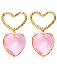 Nina Ricci - Heart-pendant Drop Earrings - Lyst