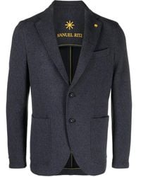 Manuel Ritz - Single-Breasted Cotton-Blend Blazer - Lyst