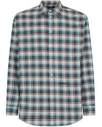 DSquared² - Checked Cotton Shirt - Lyst