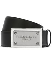 Dolce & Gabbana - Cintura Con Placca - Lyst
