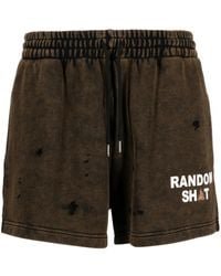 Natasha Zinko - Short En Coton Random À Effet Usé - Lyst