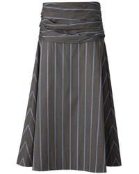 STAUD - Sol Gestreepte Rok - Lyst