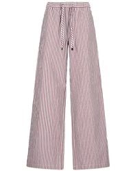 The Attico - Pantalon Rayé À Lien De Resserrage - Lyst