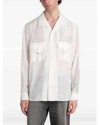 Attachment - Buckle-Detail Flap-Pocket Button-Down Shirt - Lyst