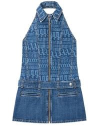 Palm Angels - Logo Denim Dress - Lyst