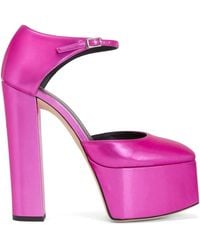 Giuseppe Zanotti - メタリック ブロックヒール パンプス - Lyst