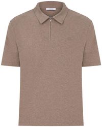 MEGUSTA - Wool-Blend Zip-Up Polo Shirt - Lyst