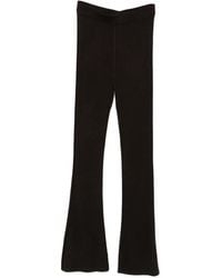 Bompard - Rib-Knit High-Waisted Palazzo Pants - Lyst