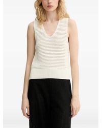 Marc O' Polo - Open-Knit V-Neck Top - Lyst