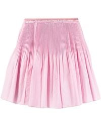 RED Valentino - Pleated A-Line Skirt - Lyst