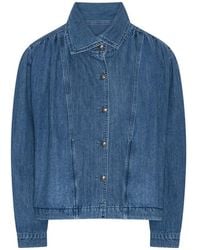 ROTATE BIRGER CHRISTENSEN - Veste Froncée En Jean - Lyst
