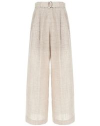 Panicale - Belted Trousers - Lyst
