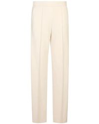 Agnona - Pantalones De Cachemira Con Pinzas - Lyst