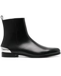 Alexander McQueen - Metal Heel Ankle Boots - Lyst