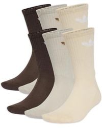 adidas - Trefoil-Logo Ribbed Socks (Set Of Six) - Lyst