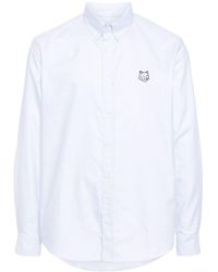 Maison Kitsuné - Overhemd Met Logo-applicatie - Lyst