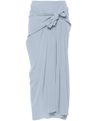 Ermanno Scervino - Pleat-detail Silk Skirt - Lyst