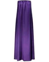 Max Mara - Bustier-Kleid Aus Seidentwill - Lyst