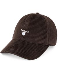 Barbour - Casquette Preston En Velours Côtelé - Lyst