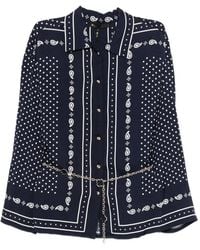 Maje - Polka-Dot Long-Sleeve Shirt - Lyst