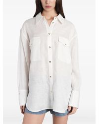 Alice + Olivia - Finely Pocket-Detail Button-Up Shirt - Lyst