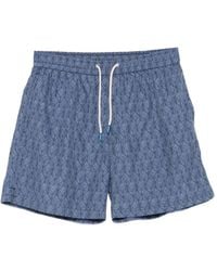 Fefe - Geometric-Print Drawstring Swim Shorts - Lyst