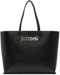 Just Cavalli - Handtasche mit Logo-Schild - Lyst