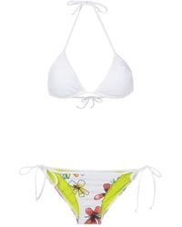 Amir Slama - Floral-Print Triangle Bikini - Lyst