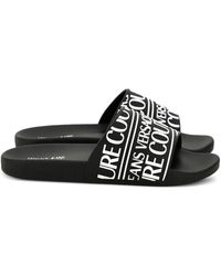 Versace Jeans Couture - Pantoletten mit Logo-Band - Lyst