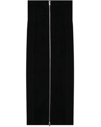 Erika Cavallini Semi Couture - Zip-Fastening Long Skirt - Lyst