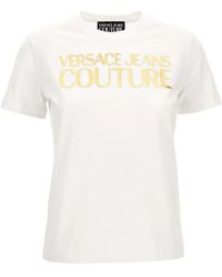 Versace Jeans Couture - Logo-Print Cotton T-Shirt - Lyst