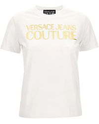 Versace Jeans Couture - Logo-Print Cotton T-Shirt - Lyst
