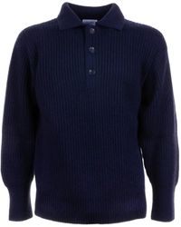 Malo - Gerippter Pullover mit Polokragen - Lyst