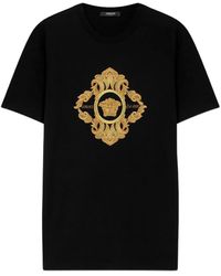 Versace - Architectural Baroque-Embroidered T-Shirt - Lyst