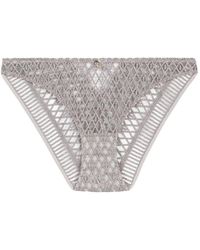 Aubade - Stardust Dream Embroidered Briefs - Lyst