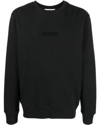 Zadig & Voltaire - Flocked-Logo Cotton Sweatshirt - Lyst