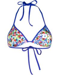 DSquared² - Top de bikini con estampado gráfico - Lyst