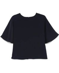 P.A.R.O.S.H. - Draped-Sleeve Blouse - Lyst